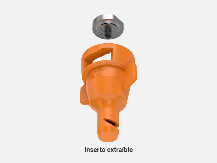 Liquid fertilizer nozzle VR, removable insert