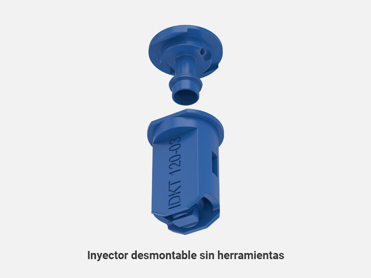 Werkzeuglos herausnehmbarer Injektor der symmetrischen Air-Injektor Kompakt-Doppelflachstrahldüse IDKT