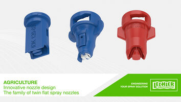 The family of twin flat spray nozzles from Lechler