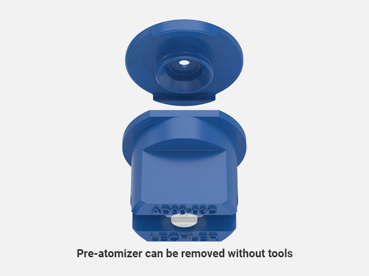 Removable preatomizer of Anti-drift flat spray nozzles AD 90