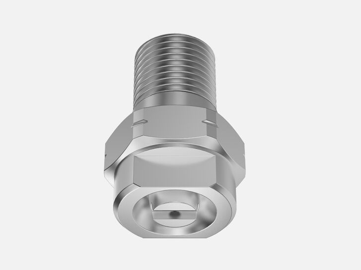 Solid jet nozzles for air or saturated steam