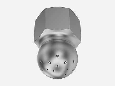 Lechler 5MI-114-1Y-AL Tank Cleaning Nozzle Edelstahl 3/4" 180° 3 Bar unbenutzt 